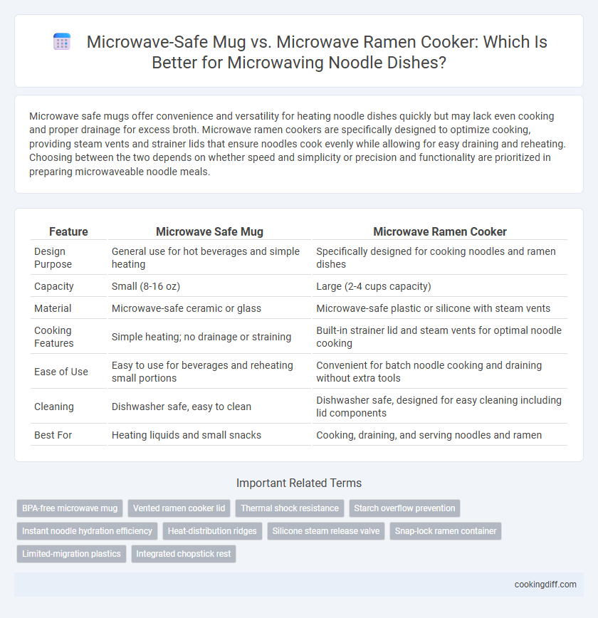Microwave-Safe Mug vs. Microwave Ramen Cooker: Which Is Better for Microwaving Noodle Dishes?