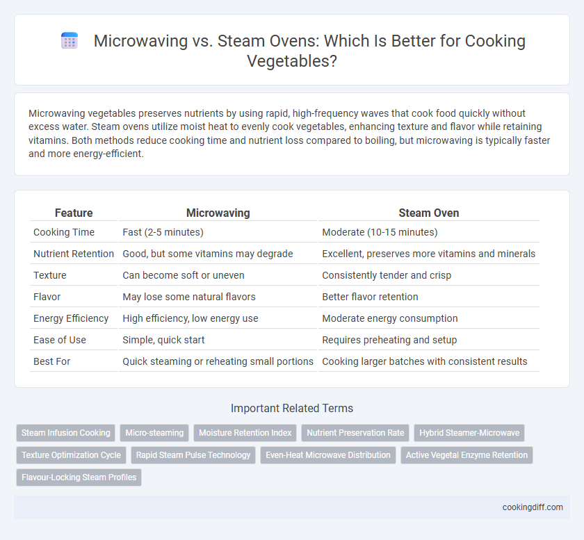Microwaving vs. Steam Ovens: Which Is Better for Cooking Vegetables?
