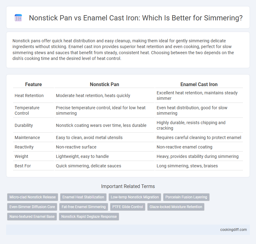 Nonstick Pan vs Enamel Cast Iron: Which Is Better for Simmering?