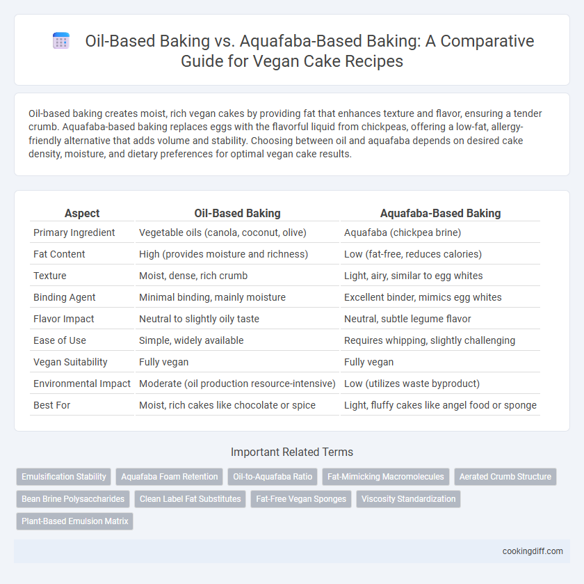Oil-Based Baking vs. Aquafaba-Based Baking: A Comparative Guide for Vegan Cake Recipes