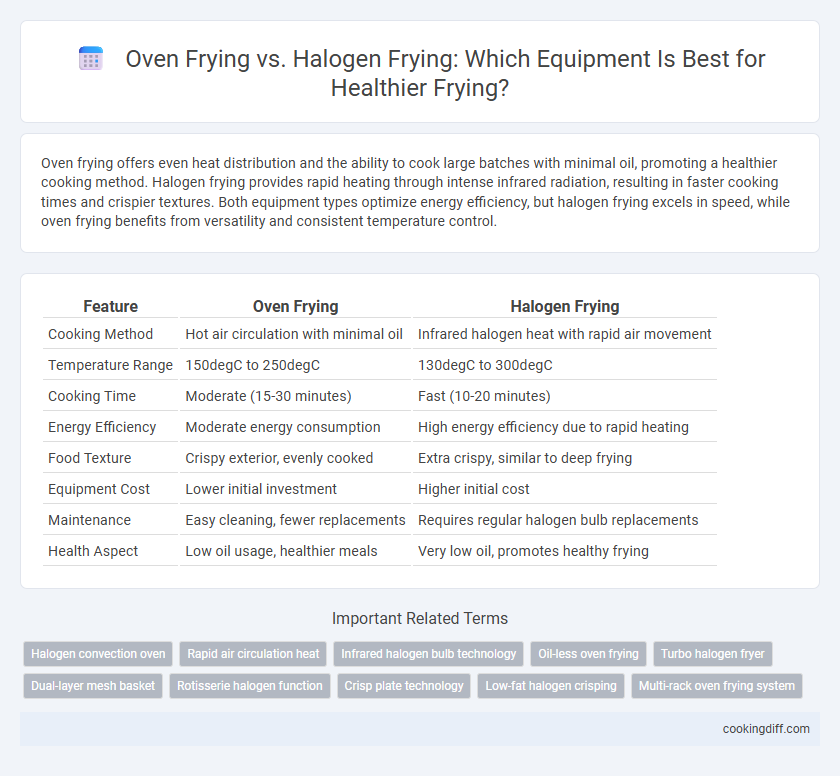 Oven Frying vs. Halogen Frying: Which Equipment Is Best for Healthier Frying?