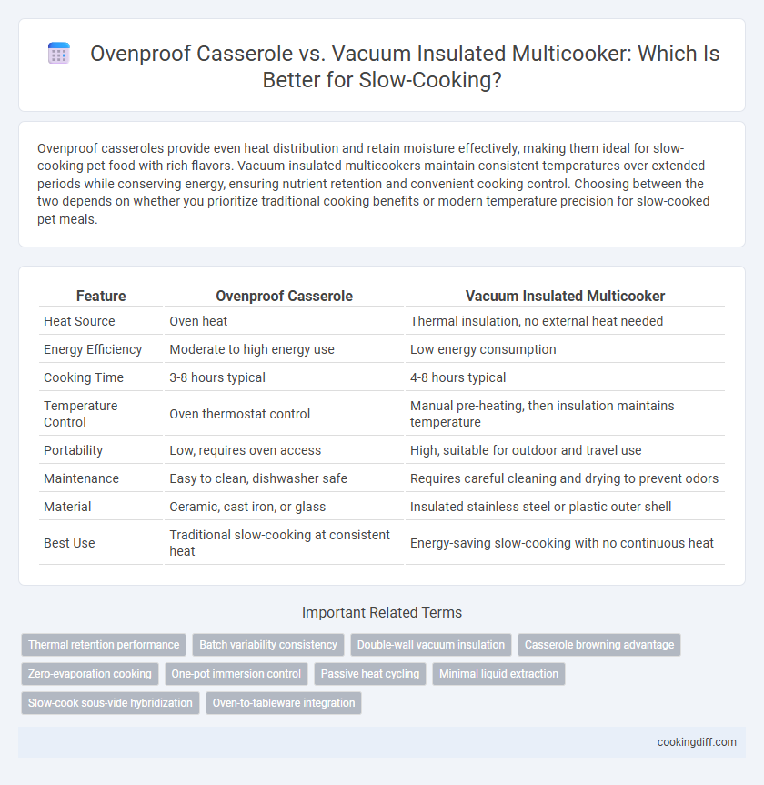 Ovenproof Casserole vs. Vacuum Insulated Multicooker: Which Is Better for Slow-Cooking?