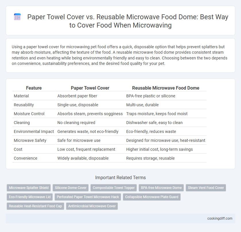 Paper Towel Cover vs. Reusable Microwave Food Dome: Best Way to Cover Food When Microwaving