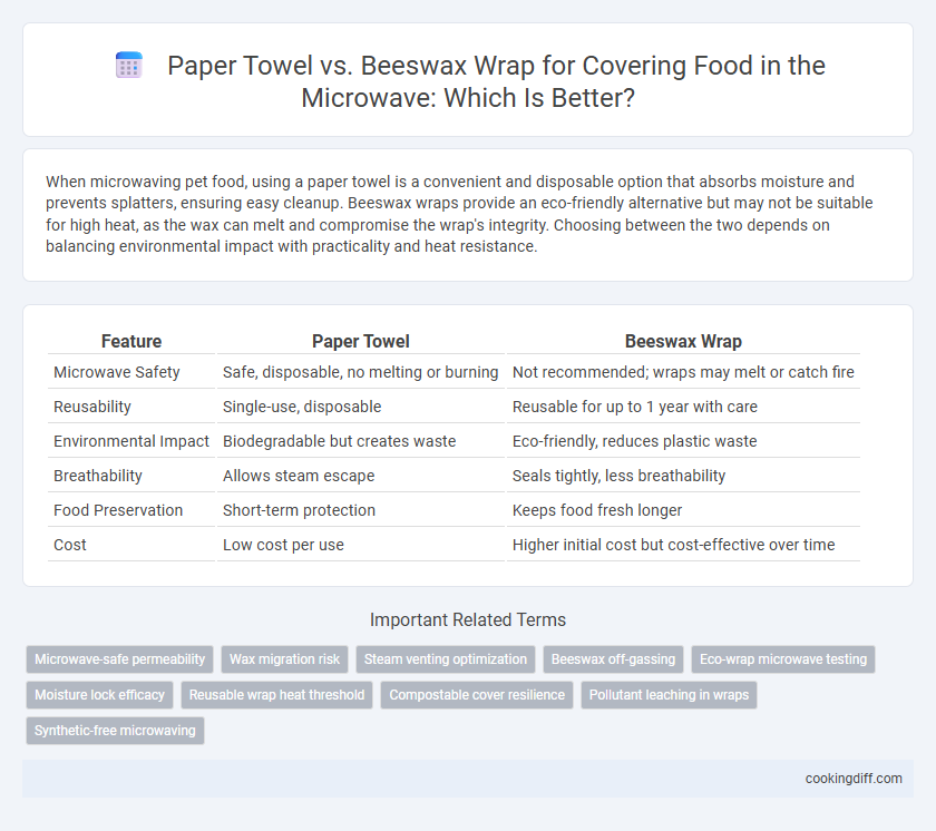 Paper Towel vs. Beeswax Wrap for Covering Food in the Microwave: Which Is Better?