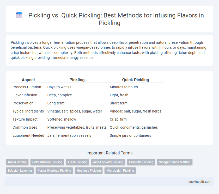 Pickling vs. Quick Pickling: Best Methods for Infusing Flavors in Pickling