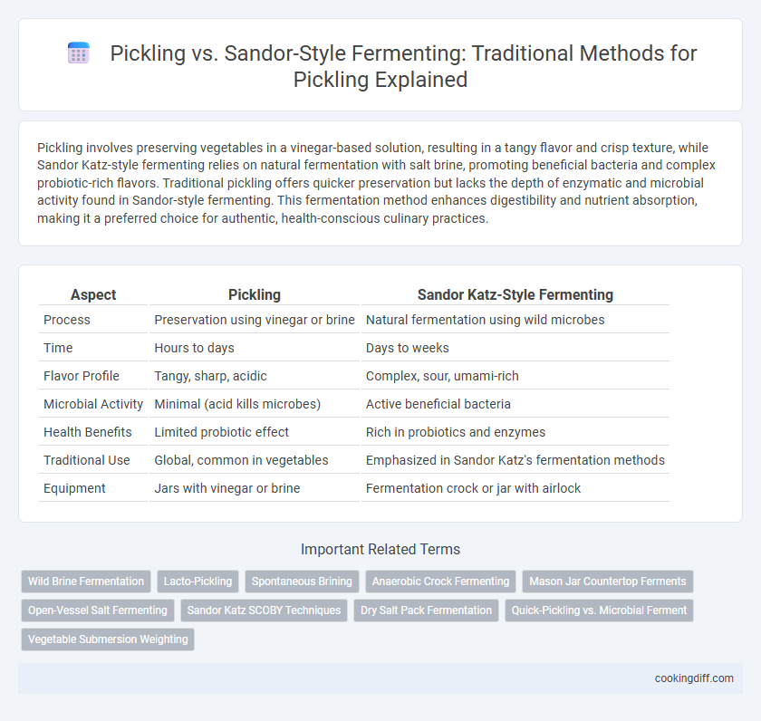 Pickling vs. Sandor-Style Fermenting: Traditional Methods for Pickling Explained