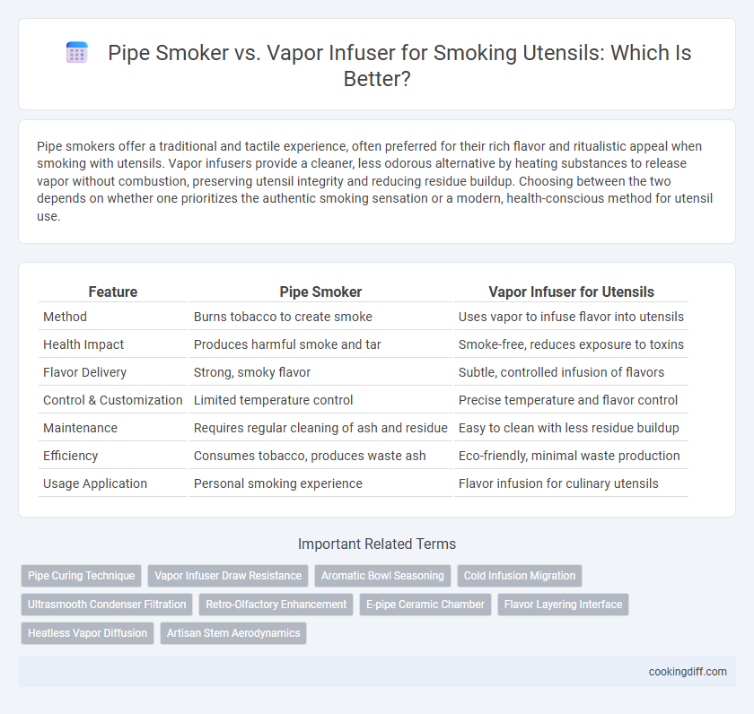 Pipe Smoker vs. Vapor Infuser for Smoking Utensils: Which Is Better?