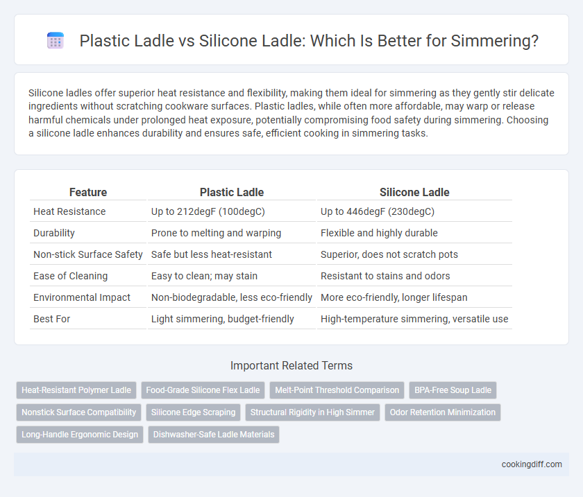 Plastic Ladle vs Silicone Ladle: Which Is Better for Simmering?