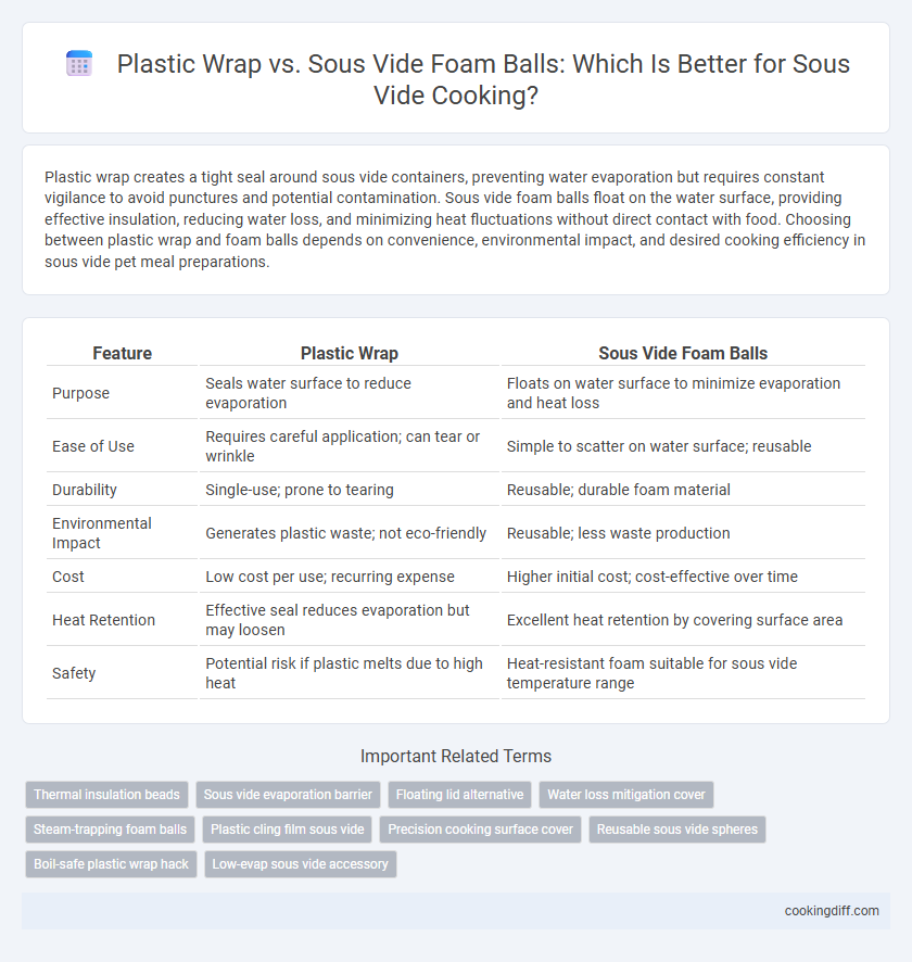 Plastic Wrap vs. Sous Vide Foam Balls: Which Is Better for Sous Vide Cooking?