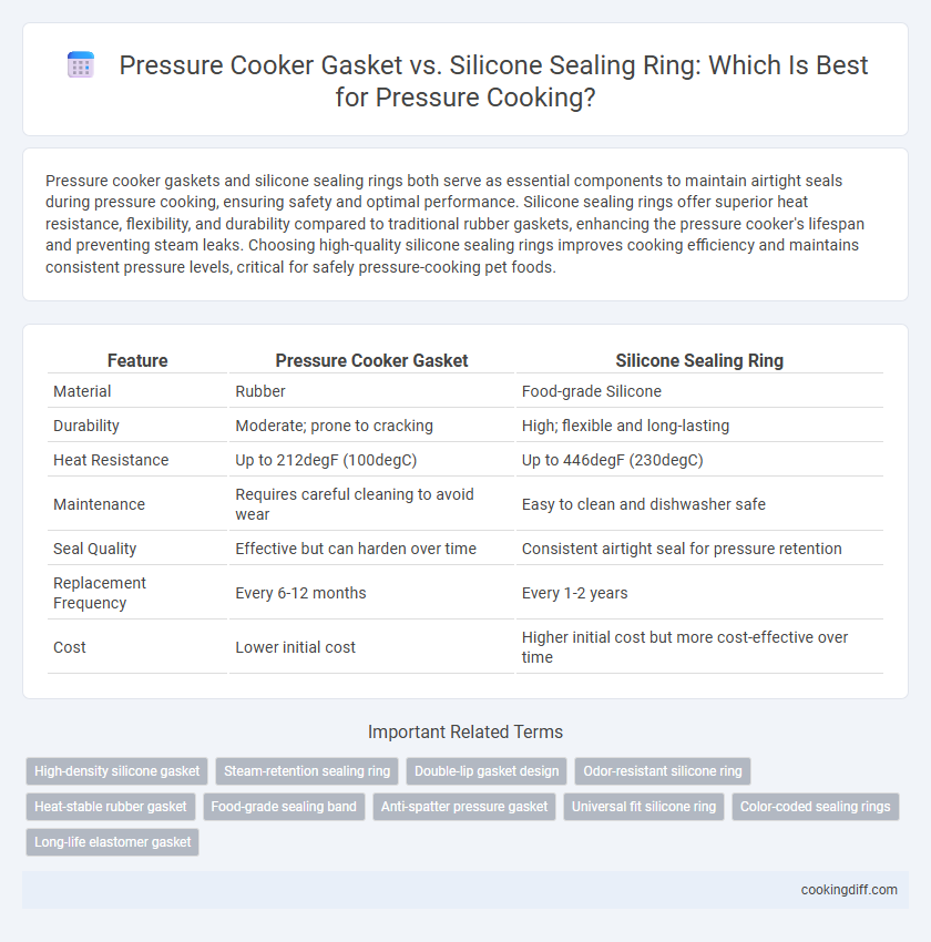 Pressure Cooker Gasket vs. Silicone Sealing Ring: Which Is Best for Pressure Cooking?