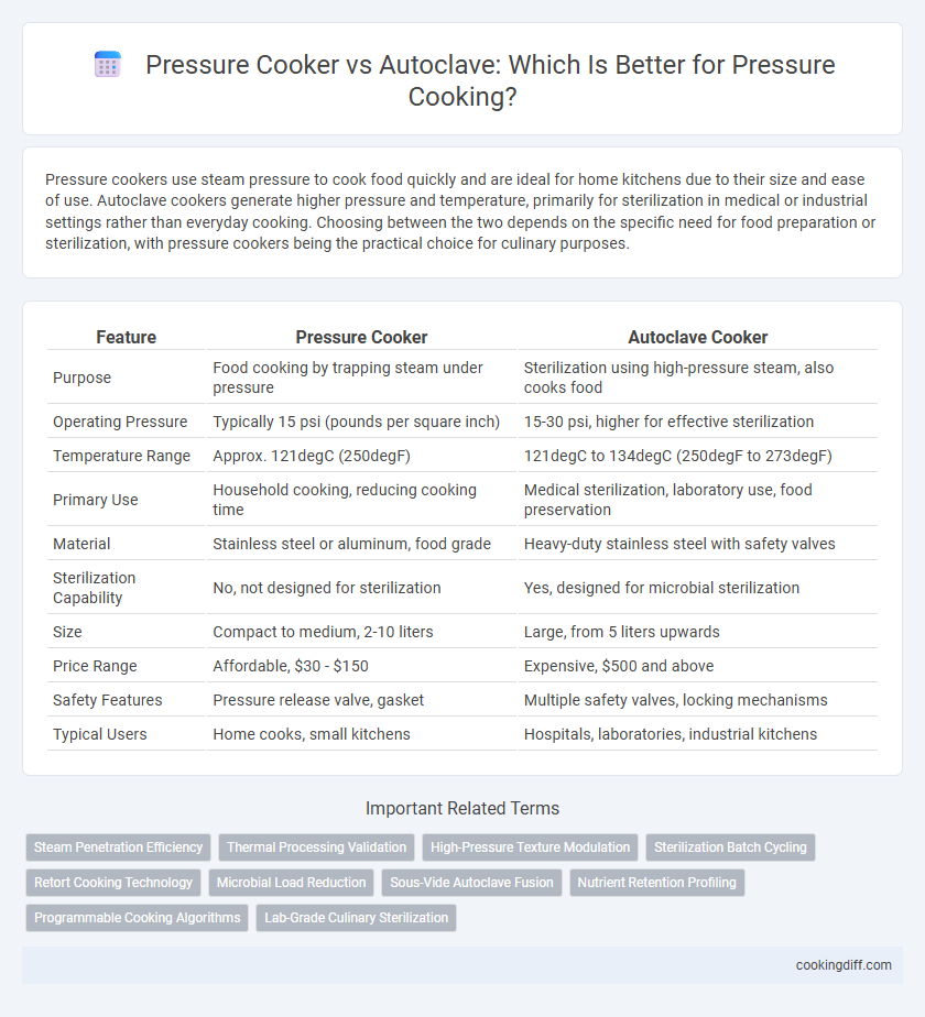 Pressure Cooker vs Autoclave: Which Is Better for Pressure Cooking?
