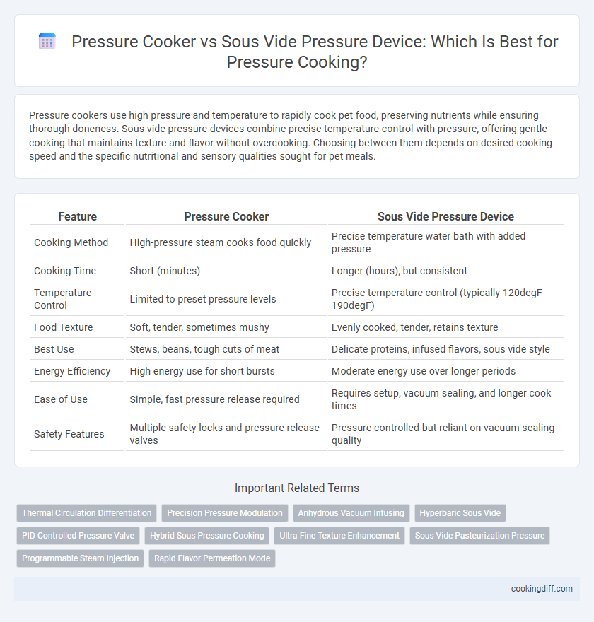 Pressure Cooker vs Sous Vide Pressure Device: Which Is Best for Pressure Cooking?