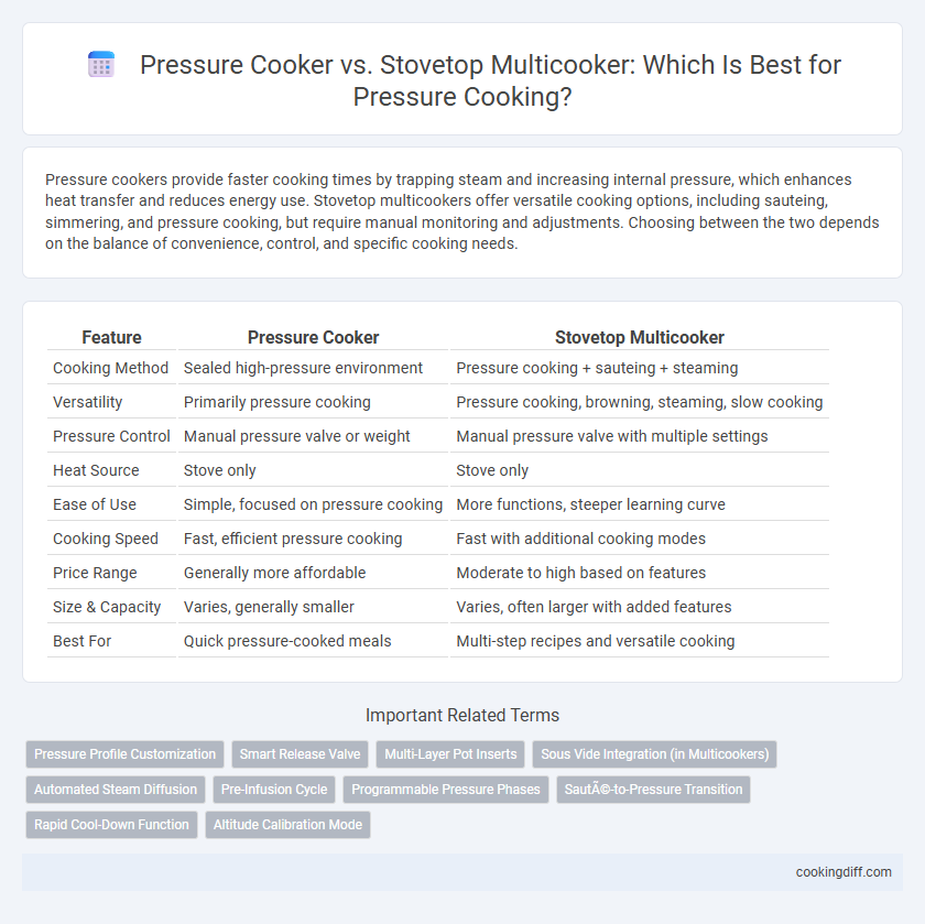 Pressure Cooker vs. Stovetop Multicooker: Which Is Best for Pressure Cooking?