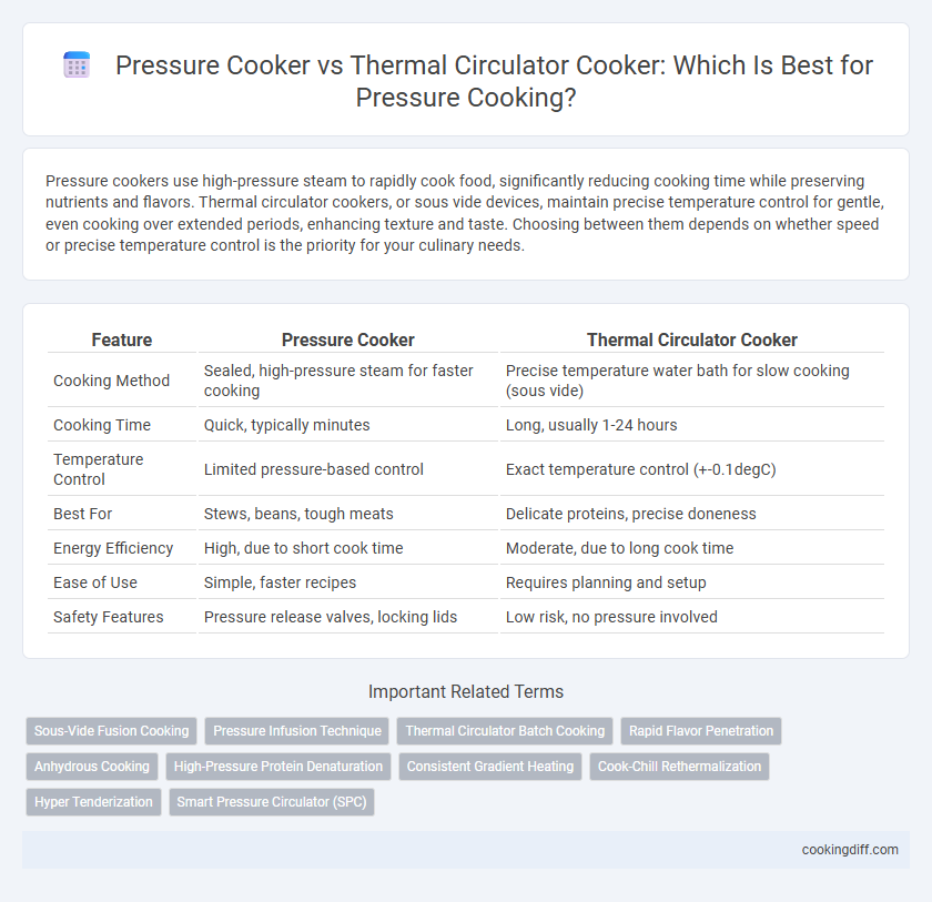 Pressure Cooker vs Thermal Circulator Cooker: Which Is Best for Pressure Cooking?