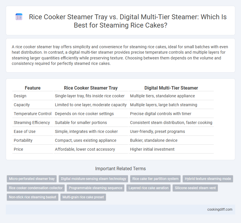 Rice Cooker Steamer Tray vs. Digital Multi-Tier Steamer: Which Is Best for Steaming Rice Cakes?