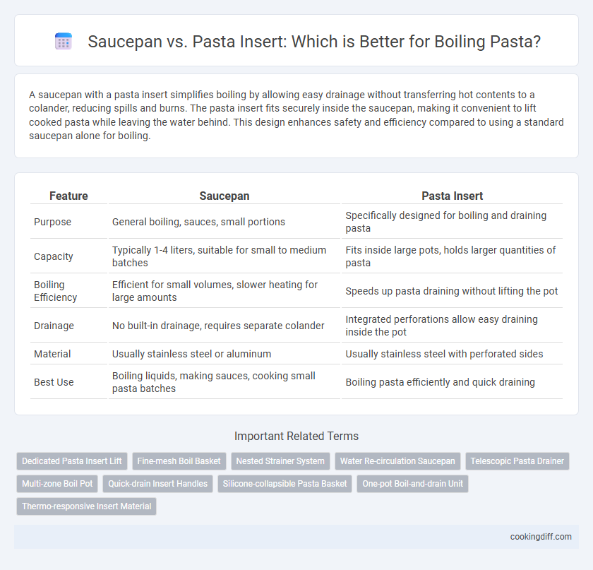 Saucepan vs. Pasta Insert: Which is Better for Boiling Pasta?