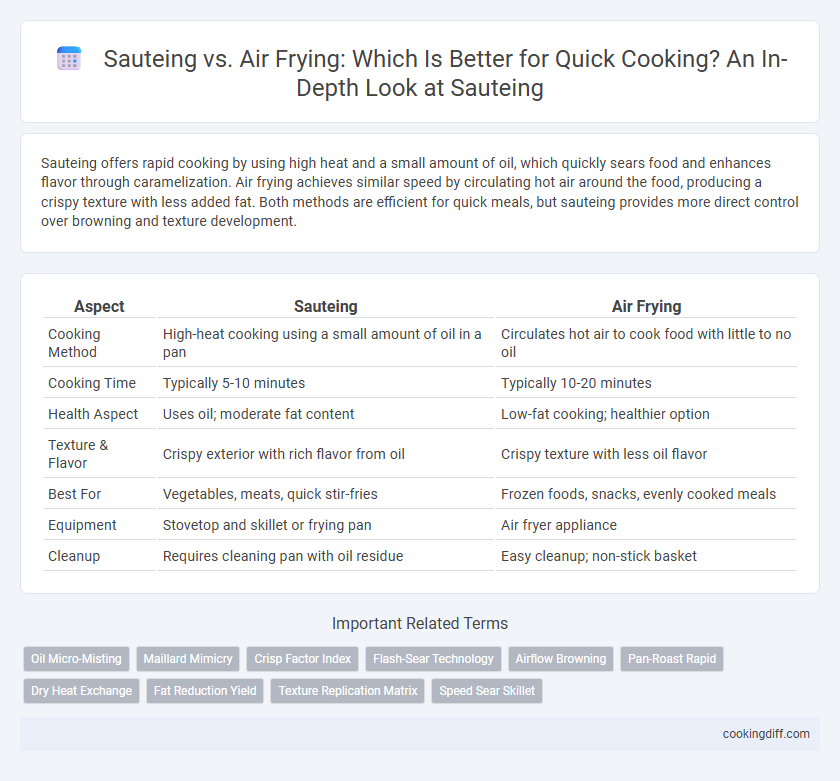 Sauteing vs. Air Frying: Which Is Better for Quick Cooking? An In-Depth Look at Sauteing