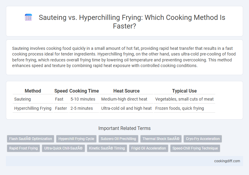 Sauteing vs. Hyperchilling Frying: Which Cooking Method Is Faster?