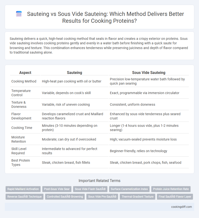 Sauteing vs Sous Vide Sauteing: Which Method Delivers Better Results for Cooking Proteins?