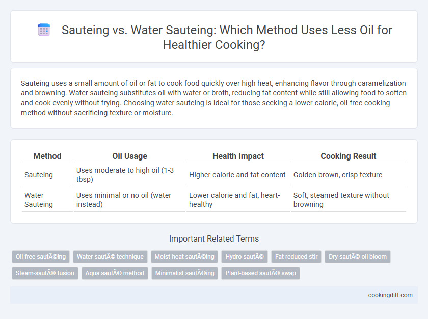 Sauteing vs. Water Sauteing: Which Method Uses Less Oil for Healthier Cooking?