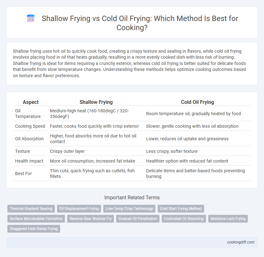 Shallow Frying vs Cold Oil Frying: Which Method Is Best for Cooking?