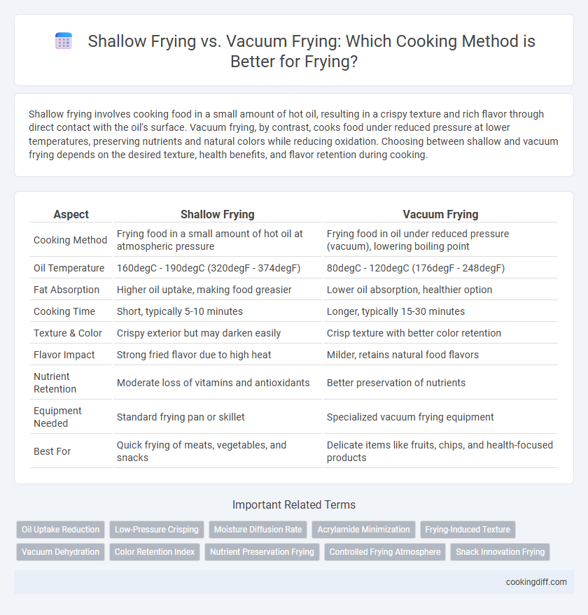 Shallow Frying vs. Vacuum Frying: Which Cooking Method is Better for Frying?