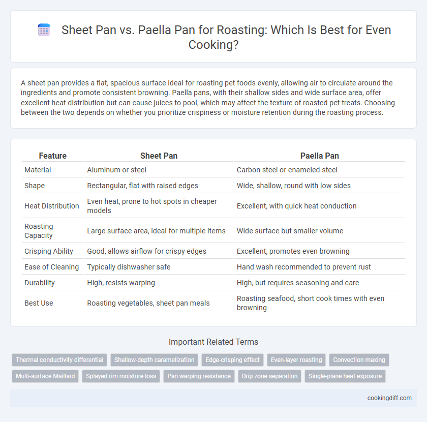 Sheet Pan vs. Paella Pan for Roasting: Which Is Best for Even Cooking?
