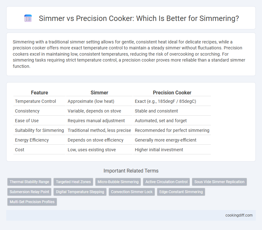 Simmer vs Precision Cooker: Which Is Better for Simmering?