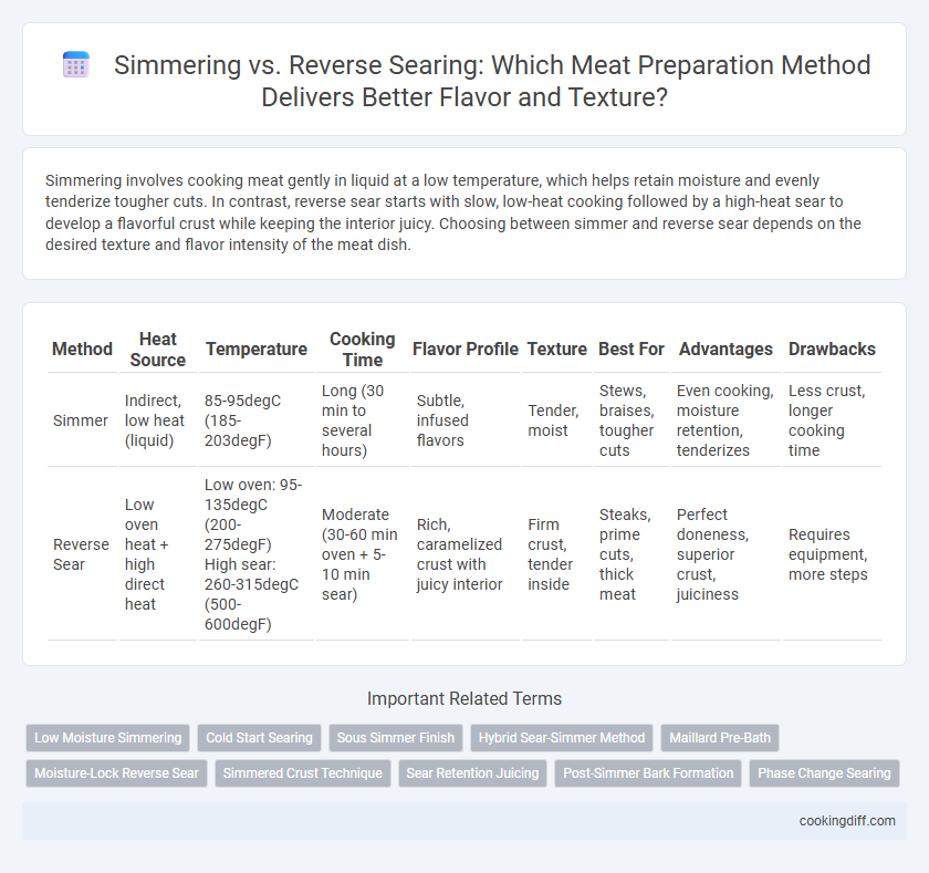 Simmering vs. Reverse Searing: Which Meat Preparation Method Delivers Better Flavor and Texture?