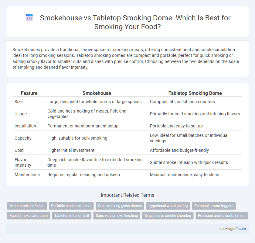 Smokehouse vs Tabletop Smoking Dome: Which Is Best for Smoking Your Food?
