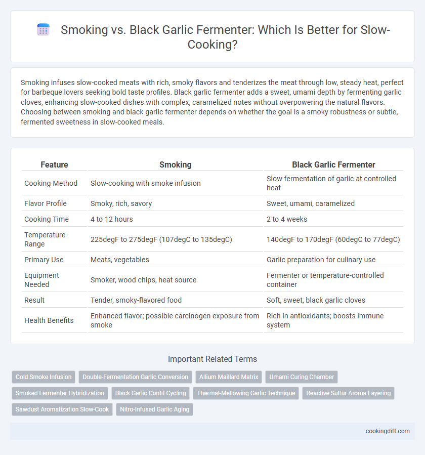 Smoking vs. Black Garlic Fermenter: Which Is Better for Slow-Cooking?