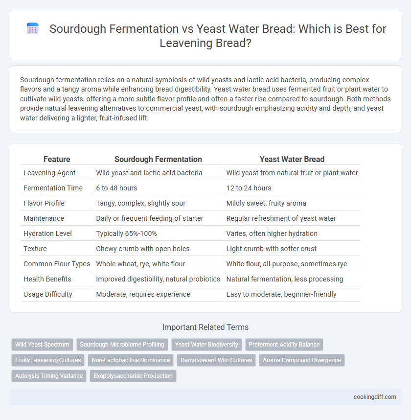 Sourdough Fermentation vs Yeast Water Bread: Which is Best for Leavening Bread?