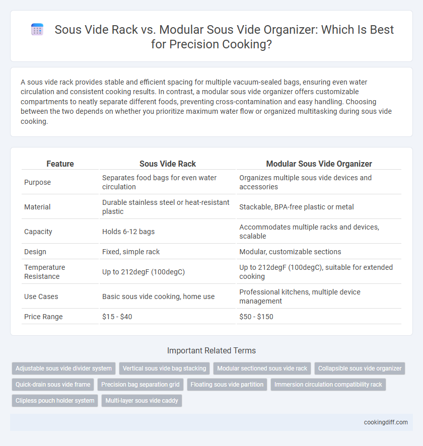 Sous Vide Rack vs. Modular Sous Vide Organizer: Which Is Best for Precision Cooking?