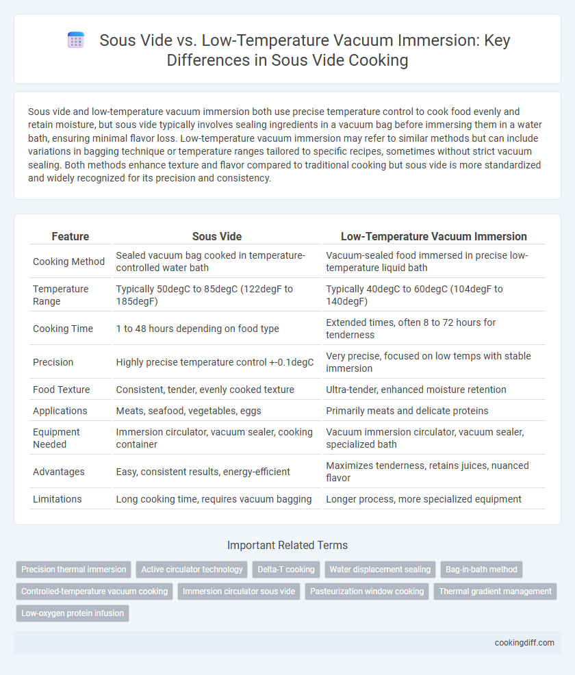 Sous Vide vs. Low-Temperature Vacuum Immersion: Key Differences in Sous Vide Cooking