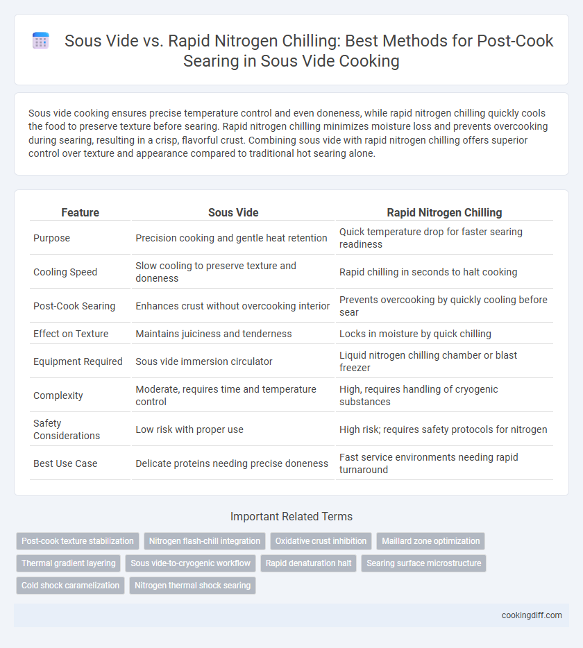 Sous Vide vs. Rapid Nitrogen Chilling: Best Methods for Post-Cook Searing in Sous Vide Cooking