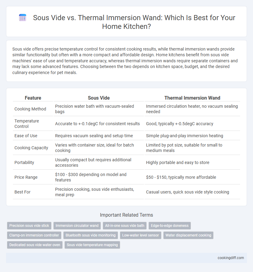 Sous Vide vs. Thermal Immersion Wand: Which Is Best for Your Home Kitchen?