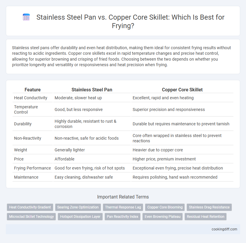 Stainless Steel Pan vs. Copper Core Skillet: Which Is Best for Frying?