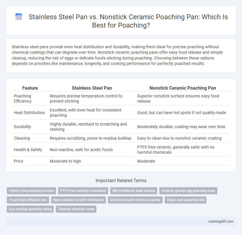 Stainless Steel Pan vs. Nonstick Ceramic Poaching Pan: Which Is Best for Poaching?