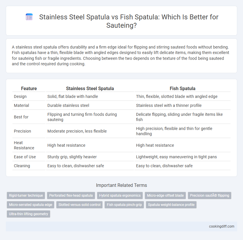 Stainless Steel Spatula vs Fish Spatula: Which Is Better for Sauteing?