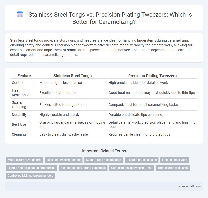 Stainless Steel Tongs vs. Precision Plating Tweezers: Which Is Better for Caramelizing?