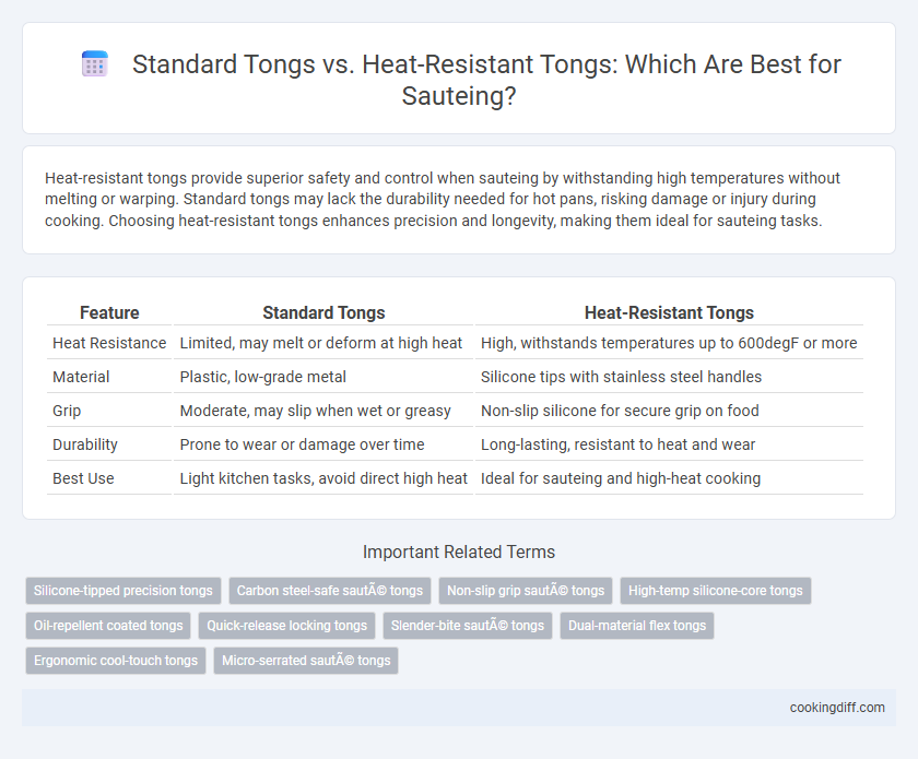 Standard Tongs vs. Heat-Resistant Tongs: Which Are Best for Sauteing?