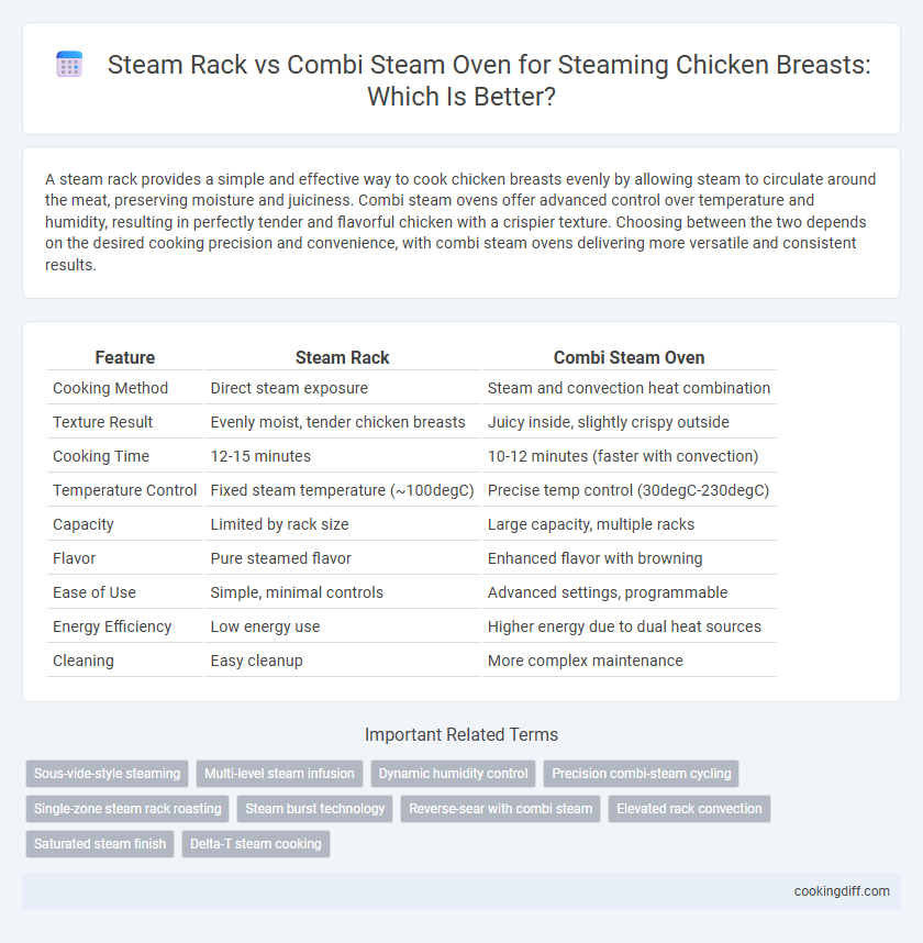 Steam Rack vs Combi Steam Oven for Steaming Chicken Breasts: Which Is Better?