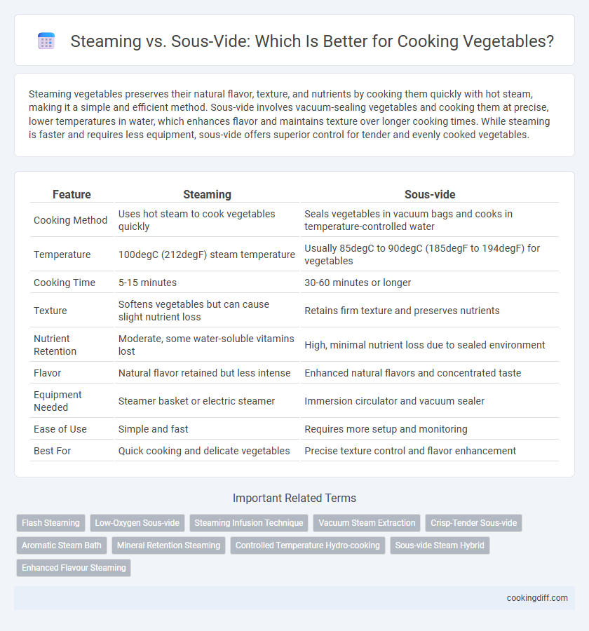 Steaming vs. Sous-Vide: Which Is Better for Cooking Vegetables?