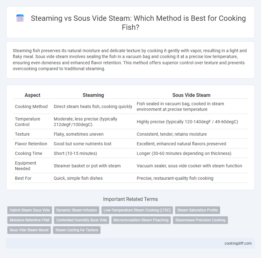 Steaming vs Sous Vide Steam: Which Method is Best for Cooking Fish?