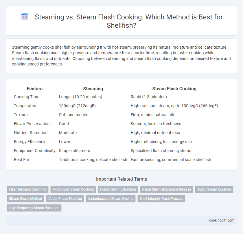 Steaming vs. Steam Flash Cooking: Which Method is Best for Shellfish?