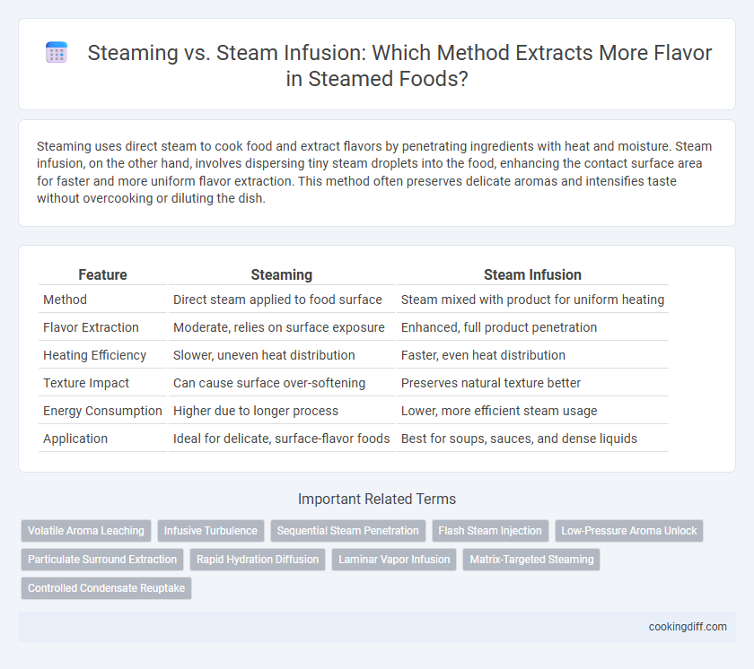 Steaming vs. Steam Infusion: Which Method Extracts More Flavor in Steamed Foods?
