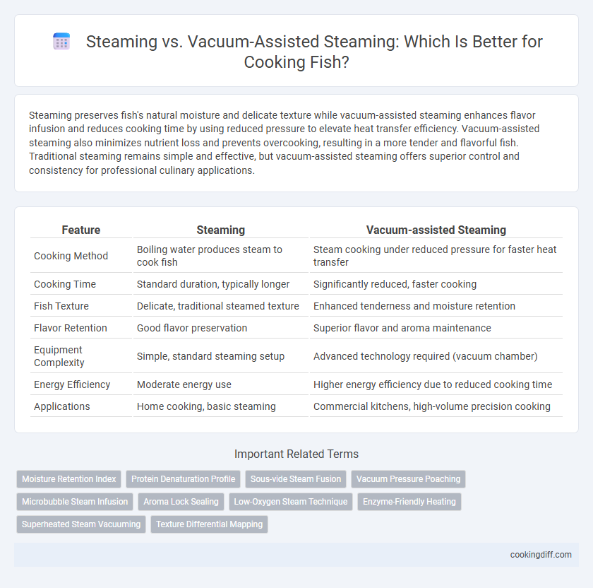 Steaming vs. Vacuum-Assisted Steaming: Which Is Better for Cooking Fish?
