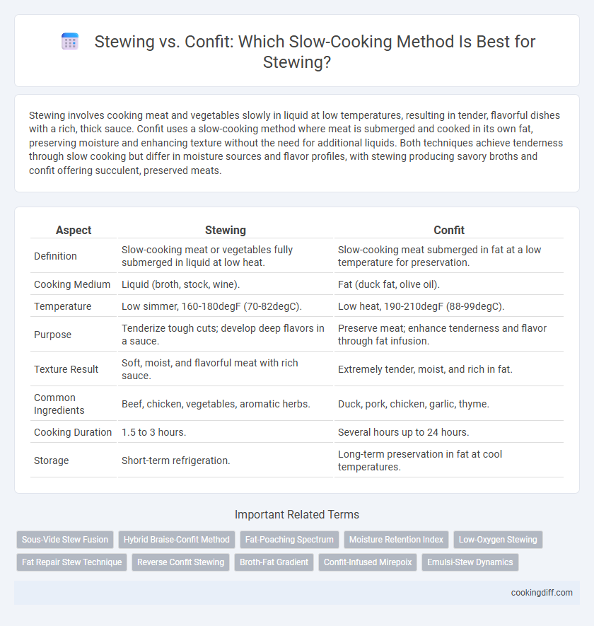Stewing vs. Confit: Which Slow-Cooking Method Is Best for Stewing?