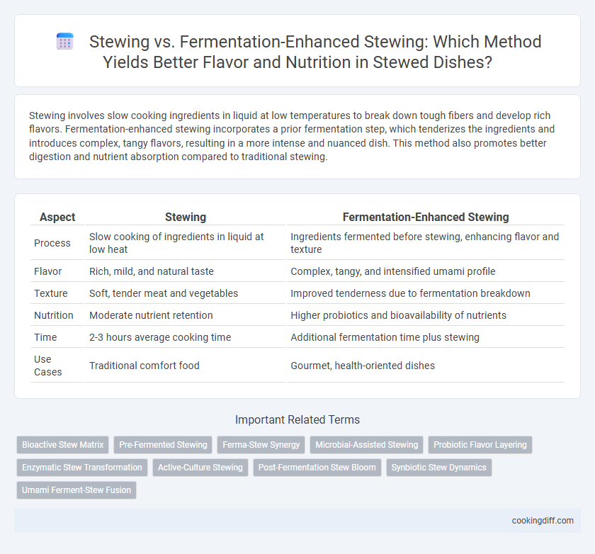 Stewing vs. Fermentation-Enhanced Stewing: Which Method Yields Better Flavor and Nutrition in Stewed Dishes?