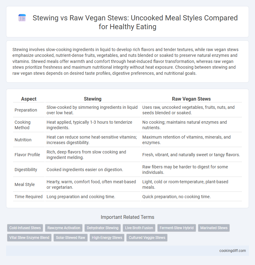 Stewing vs Raw Vegan Stews: Uncooked Meal Styles Compared for Healthy Eating